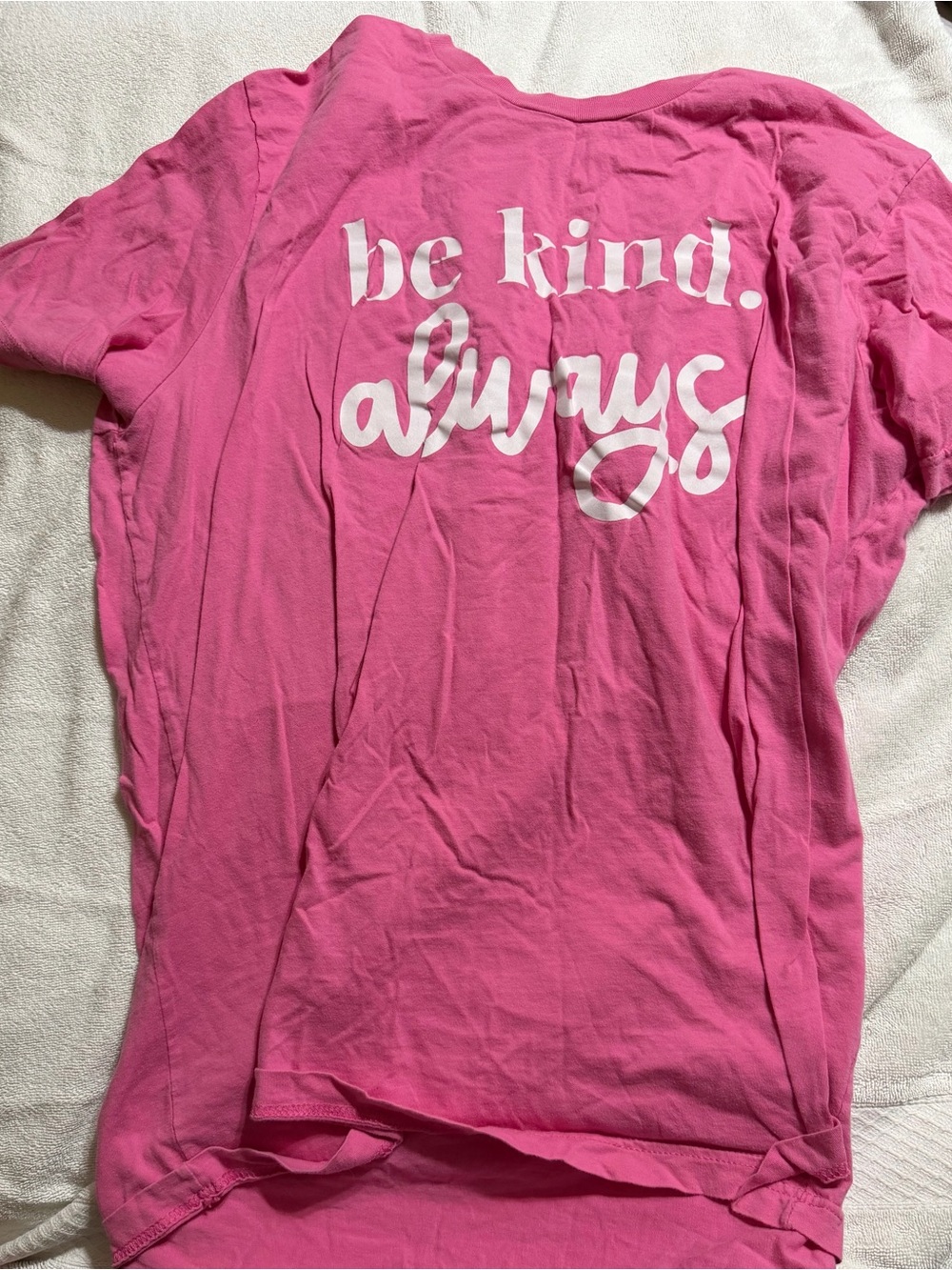 Women’s  Pink Graphic Tee - "Be Kind Always"